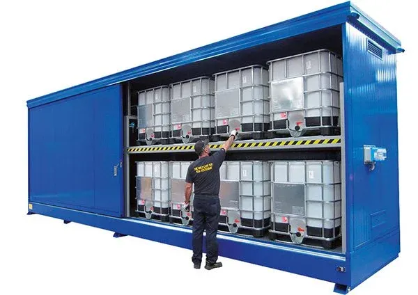 Graphite storage and packing facility